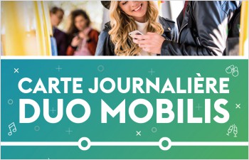 Carte journalière Duo Mobilis: à deux dans  les transports publics pour le prix d’un