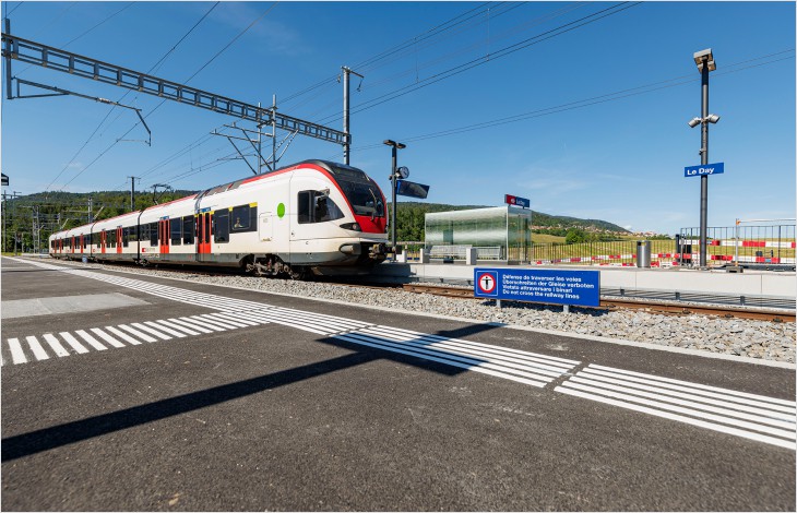 La nouvelle gare du Day permettra de se rendre du Brassus à Aigle sans changer de train.