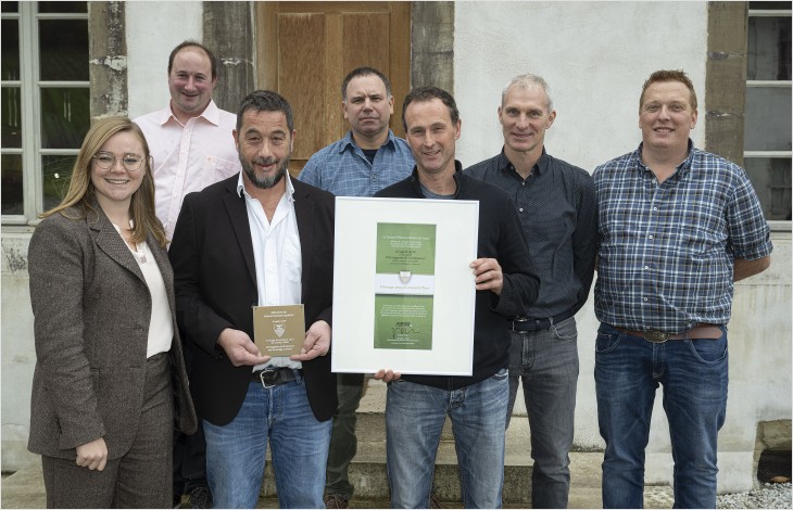 Le Gouvernement prime le Clos Maijoz, réserve des autorités de la Ville d’Aigle, le gruyère AOP de la fromagerie de Grandcour et le garanoir élevé en barrique du Château Le Rosey à Bursins