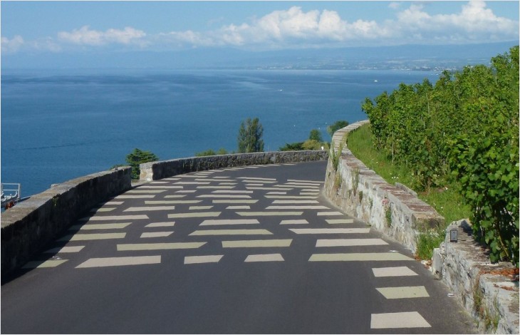 Partage de la route: projet pilote en Lavaux