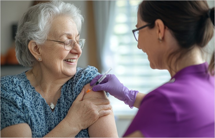 La Confédération et le Canton de Vaud recommandent aux personnes à risque de se vacciner contre le Covid-19 et la grippe.