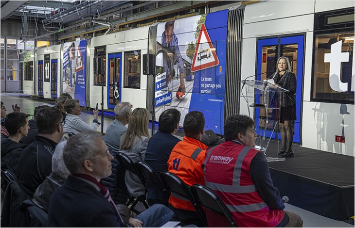 Les premières rames du tram prêtes à rouler en phase de test